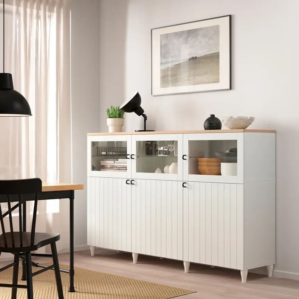 Комбинация для хранения - IKEA BESTÅ/BESTA/БЕСТА/БЕСТО  ИКЕА, 180x42x114 см, белый
