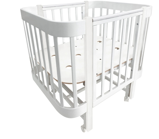 Кровать детская Italiano Baby продольный маятник на колесах, ОРТОПЕДИЧЕСКИЙ МАТРАС В ПОДАРОК!