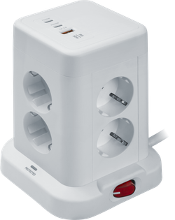 Сетевой фильтр Navigator 95 684 NSP-USB-08-180-ESC-3x1-PD20W