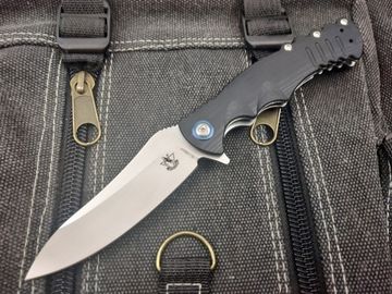 Складной нож Steelclaw Шакс черный c клинком из стали 9Cr18MoV, рукоять G10