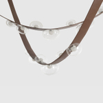 Подвесной светодиодный светильник Crystal Lux BOSQUE SP7 L3000 BROWN/TRANSPARENT