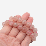 Клубничный кварц натуральный, бусины в форме шара 10,3мм