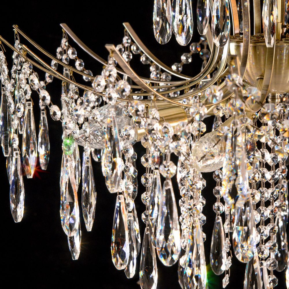 Citilux Селена CL302183 Люстра хрустальная Бронза