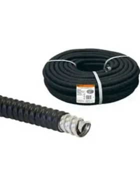 Металлорукав в ПВХ-изоляции РЗ-Ц-П 32 черный без протяжки (20м) TDM SQ0407-0232 ( D.скобы 38-40мм)