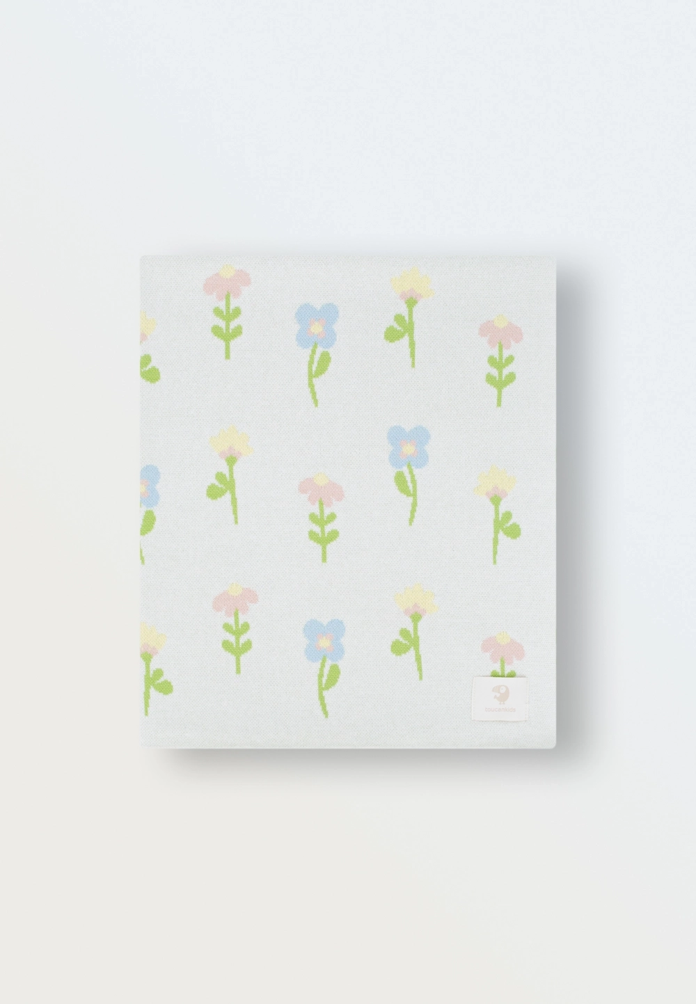 Плед вязаный (цветочные мечты) (90*90)