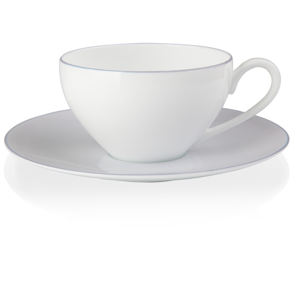 Чашка чайная с блюдцем Noritake Альта 220мл сиреневый борт