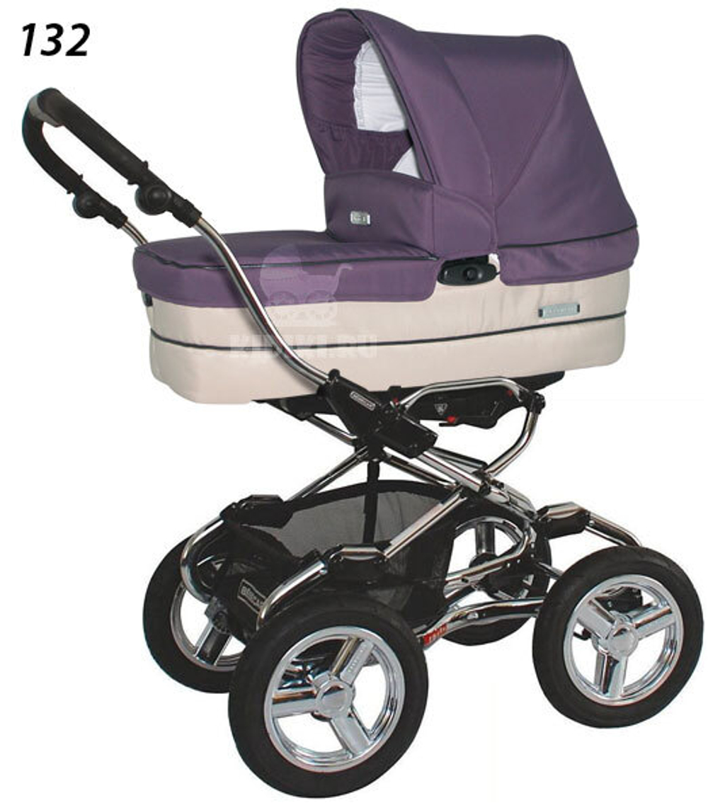 Детская коляска для новорожденных Bebecar Stylo AT Chrome Tendence
