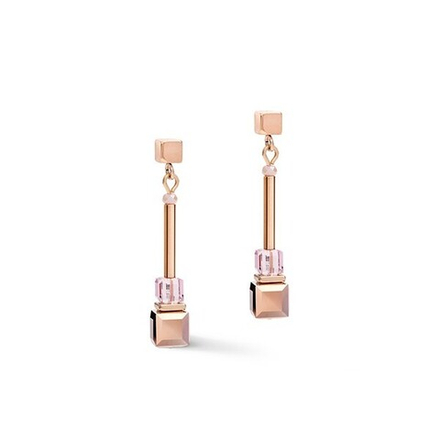 Серьги Coeur de Lion Rose Gold Lilac 5042/21-0829 цвет фиолетовый, золотой