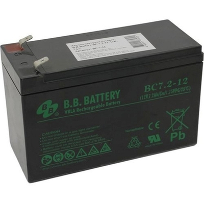 Аккумуляторная батарея для ИБП B.B. Battery Аккумулятор BC 7.2-12 (12V 7,2Ah)