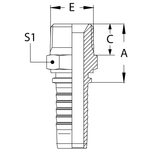 Фитинг DN 20 BSPT 3/4