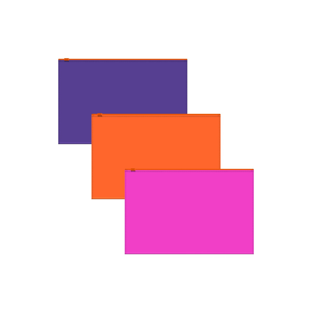 Папка на молнии В5 Zip-пакет ErichKrause Soft Caribbean Sunset, непрозрачный, ассорти