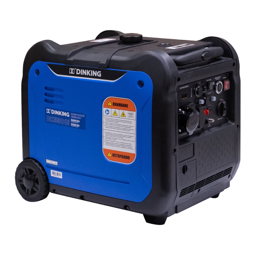 Генератор бензиновый инверторный Dinking DK5500i - [5 кВт / 220V] эл. пуск, ATS