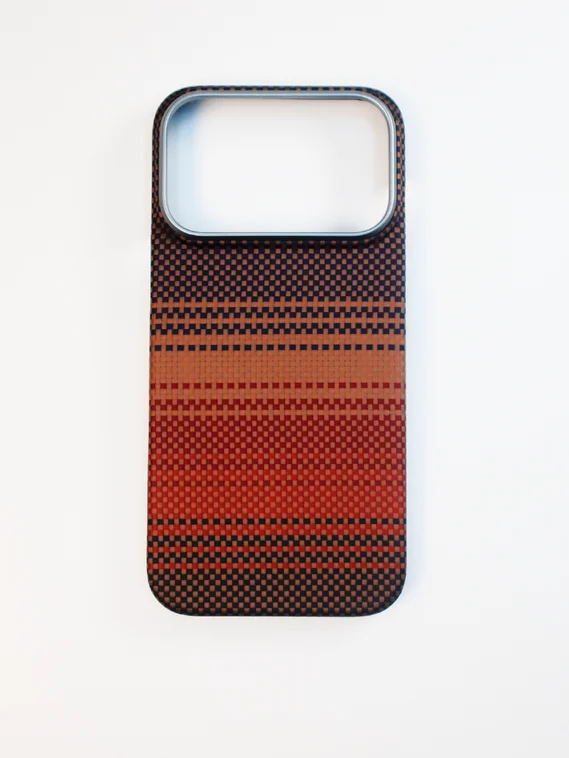 Карбоновый чехол для IPhone 17 Pro MAX with MagSafe закат (Sunset)