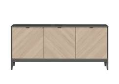 Тумба Fjord 3 двери глубина 42 см (темно-серый)