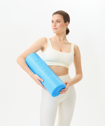 Ролик для йоги и пилатеса FA-501, 15x45 см, синий пастель