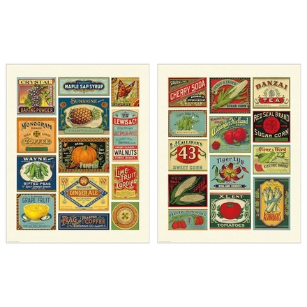 БИЛД BILD Плакаты «Винтажные этикетки» 40х50 см 2 шт, бумага