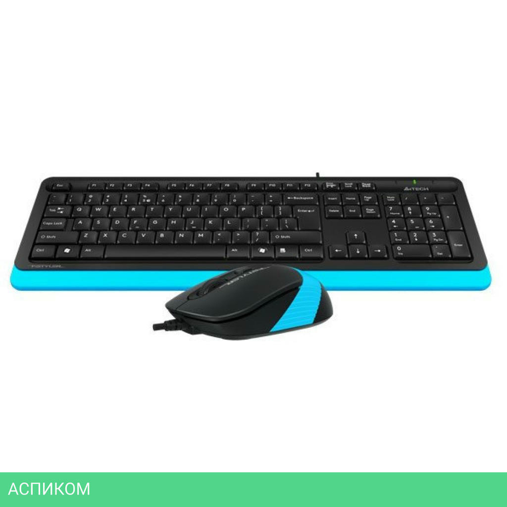 Набор периферии A4Tech Fstyler F1010 Blue черный/синий