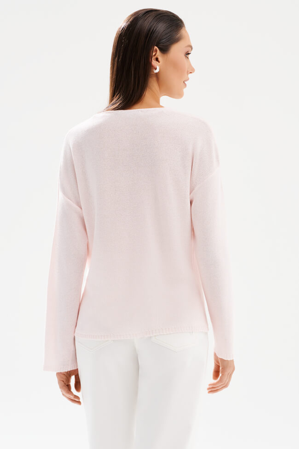 23573 Пуловер женский (розовый)