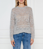 Мохеровый свитер TWINSET - серый(242TP3690)