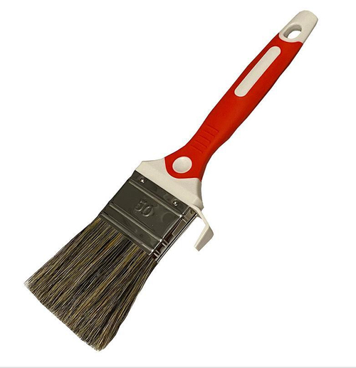 Кисть плоская  PARADE  30мм ДЛЯ ИНТЕР. КРАСОК натур. свет. и чёр. щет, 2-х к. руч.  (Лакра) 7104001