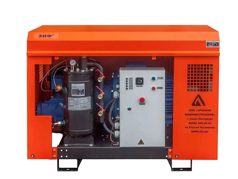 Винтовой компрессор ЗИФ-СВЭ-4,4/1,0 в кожухе уличный -40°... +40°С