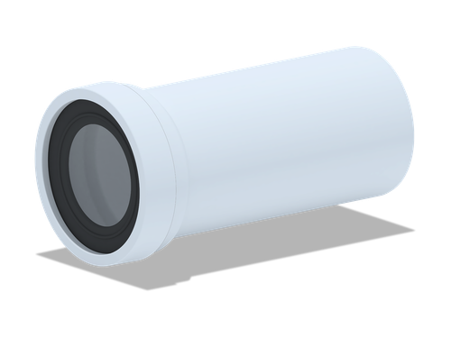 W1220 Труба фановая для унитаза, выпуск 110, (L253мм) (20)/(Е16 кор.пал.)