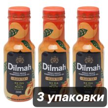 Холодный чай Dilmah чёрный Персик 330 мл, 3 шт