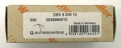Маркер для клемм 5х6мм dekafix 6 GW 10 (50шт.) Weidmuller 0526960010