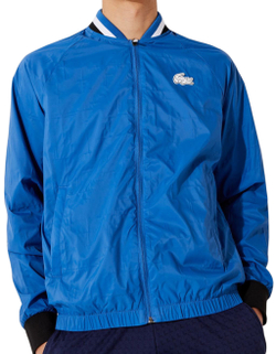 Мужская теннисная кофта Lacoste Men’s SPORT Light Water-Resistant Teddy Jacket - blue/white/black