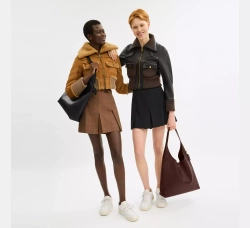 COACH СУМКА ЧЕРЕЗ ПЛЕЧО BROOKLYN 39, КОРИЧНЕВЫЙ