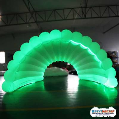 Надувная сцена ракушка LED «Неоновая ночь», 5×3,5×3,5 м