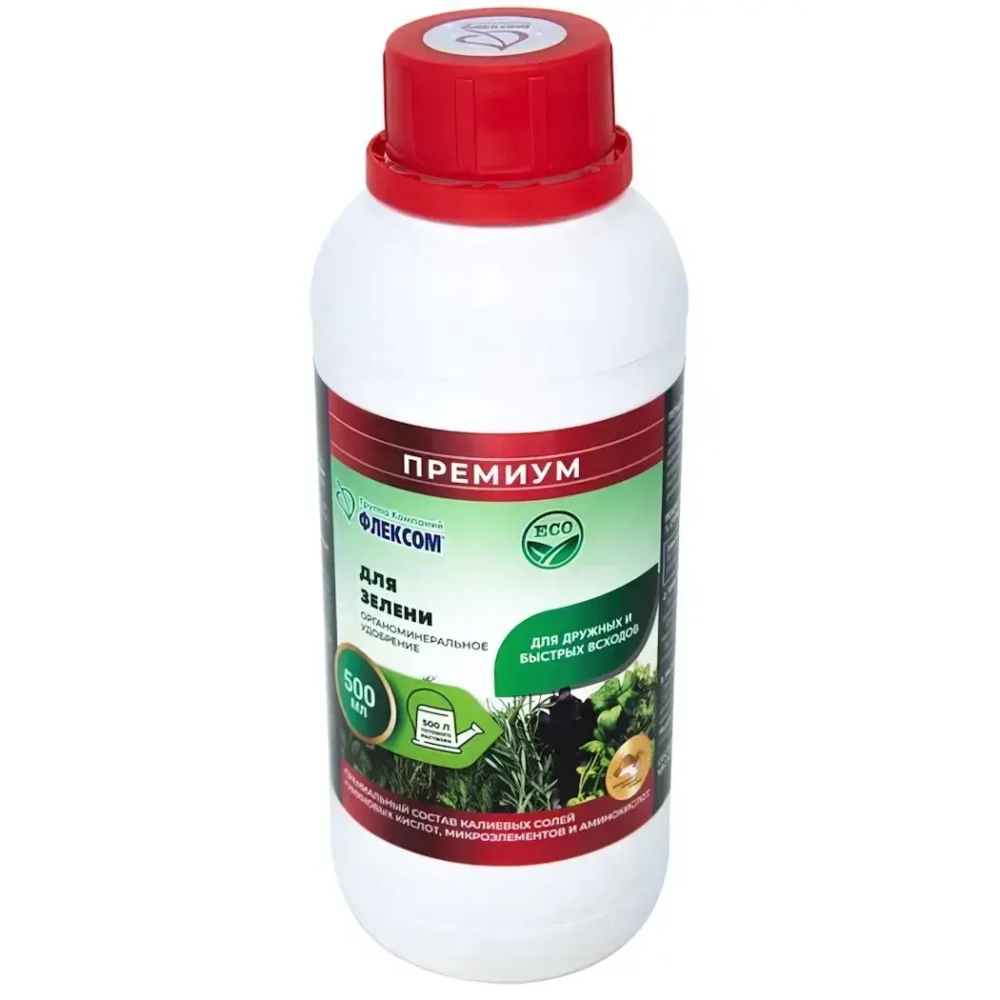 Удобрение органоминеральное ПрофиФлекс для зелени, Премиум 0,5л