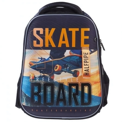 Рюкзак 38х29х15см "Ergonomic light. СкейтБорд" 2 отд.2 карм.+ 1 потайн.на спинке (Хатбер)