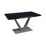 Стол раскладной Malibu (140+40+40), керамика матовая Blackgold