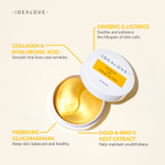 Idealove, Eye Admire, гидрогелевые патчи для глаз с золотом, 60 шт.