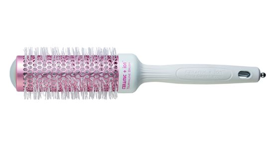 Термобрашинг Ceramic + ion белый/розовый 35 мм