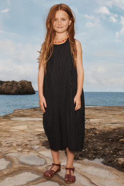 ZARA ПЛАТЬЕ В ПОЛОСКУ - LIMITED EDITION, ЧЕРНЫЙ/БЕЛЫЙ