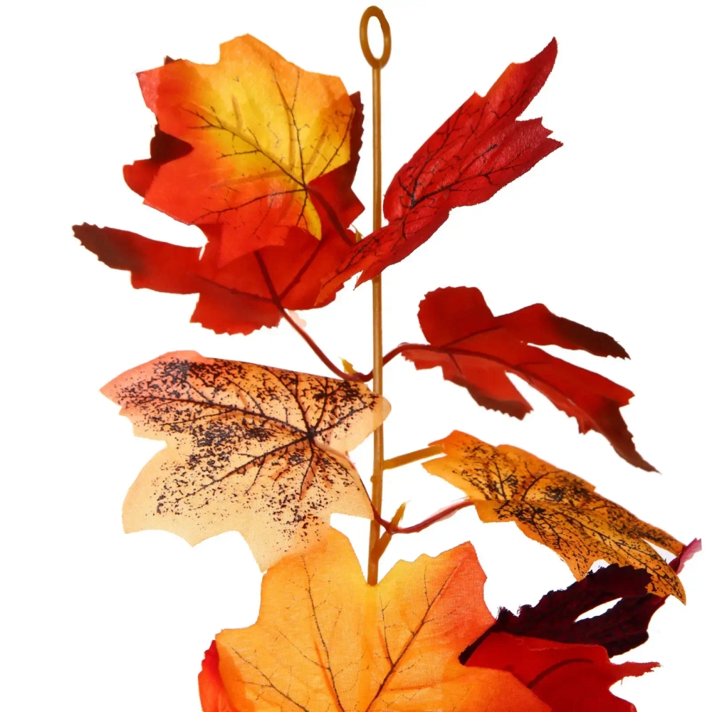 Лиана искусственная «Green garden» 170см клен, цвет оранжево-красный