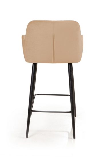 Стул полубарный Robert, бархат бежевый 5