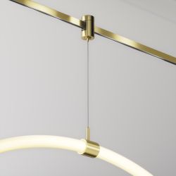 Коннектор с тросовым подвесом   в шинопровод латунь Maytoni Flarity   TRA154SW-1BS