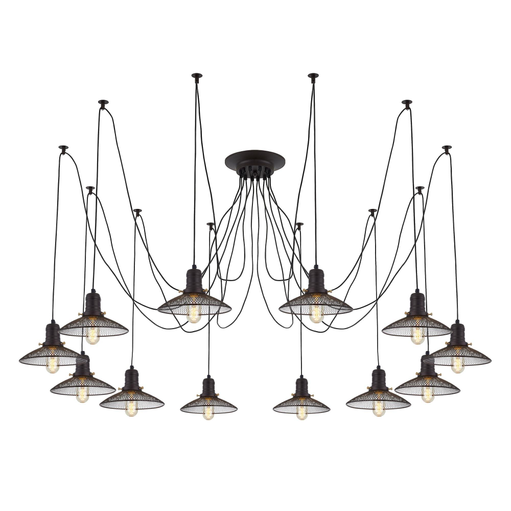 Citilux Эдисон CL451122 Люстра паук Венге