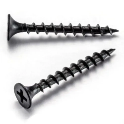 Саморезы черные 3,5х51 мм шурупы по дереву, гипсокартону 100шт