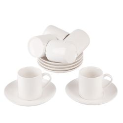 Набор кофейный 12пр. "Notele" (6 персон) v=120мл (фарфор) (транспортная упаковка)