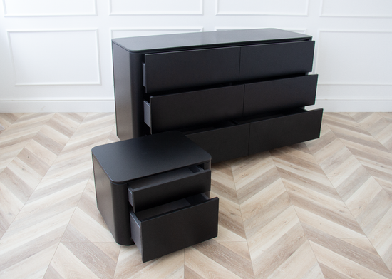 Комод Tammi 6 ящиков ширина 140 см (черный)