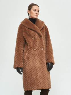 Шуба женская чебурашка тедди эко