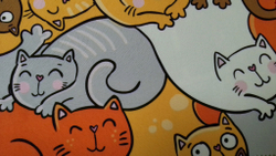 Микровелюр Xpoint (Икспоинт) 0037.01 Кошки в лукошке