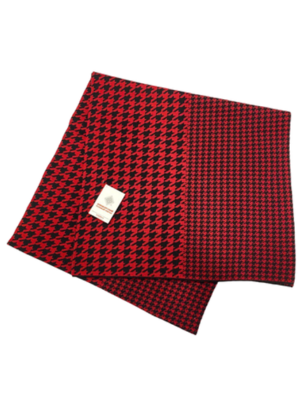 Шарф  Ш520-07/16 черный/бордовый