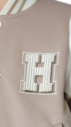 Бомбер трикотажный с начесом для мальчика 4-8 лет Fleur de Vie