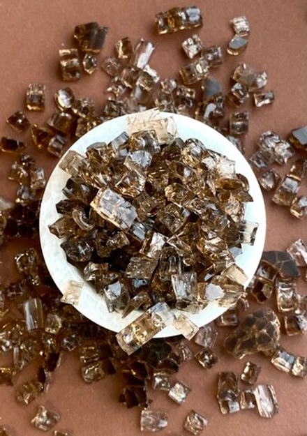 Стеклянная крошка Ice Glass Milk Сhocolate, 500гр