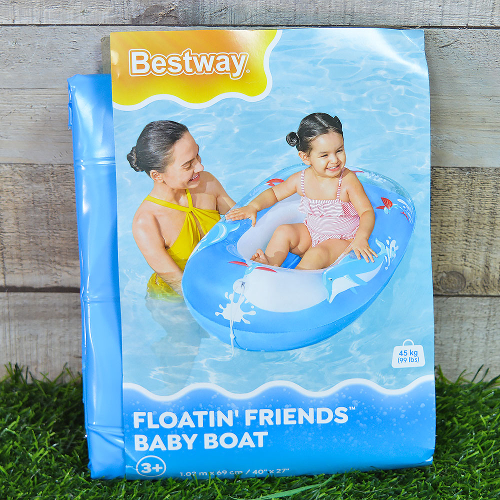 Лодка надувная детская 102*69см от 3-х лет "Океан" ПВХ, Bestway 34037